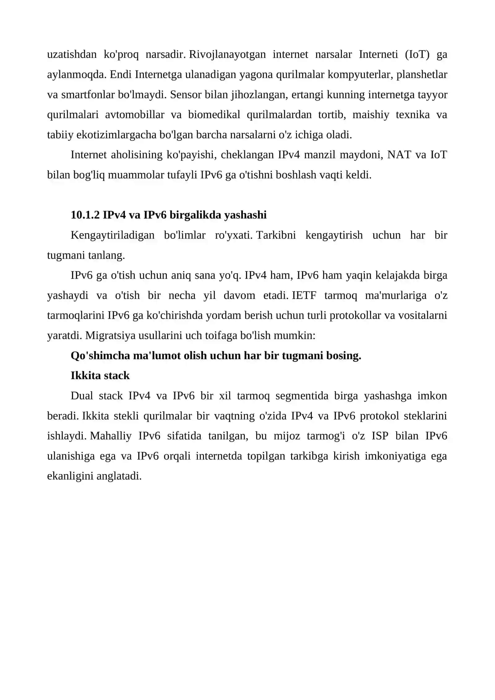 IPv6 manzillash formatlari va qoidalari 3