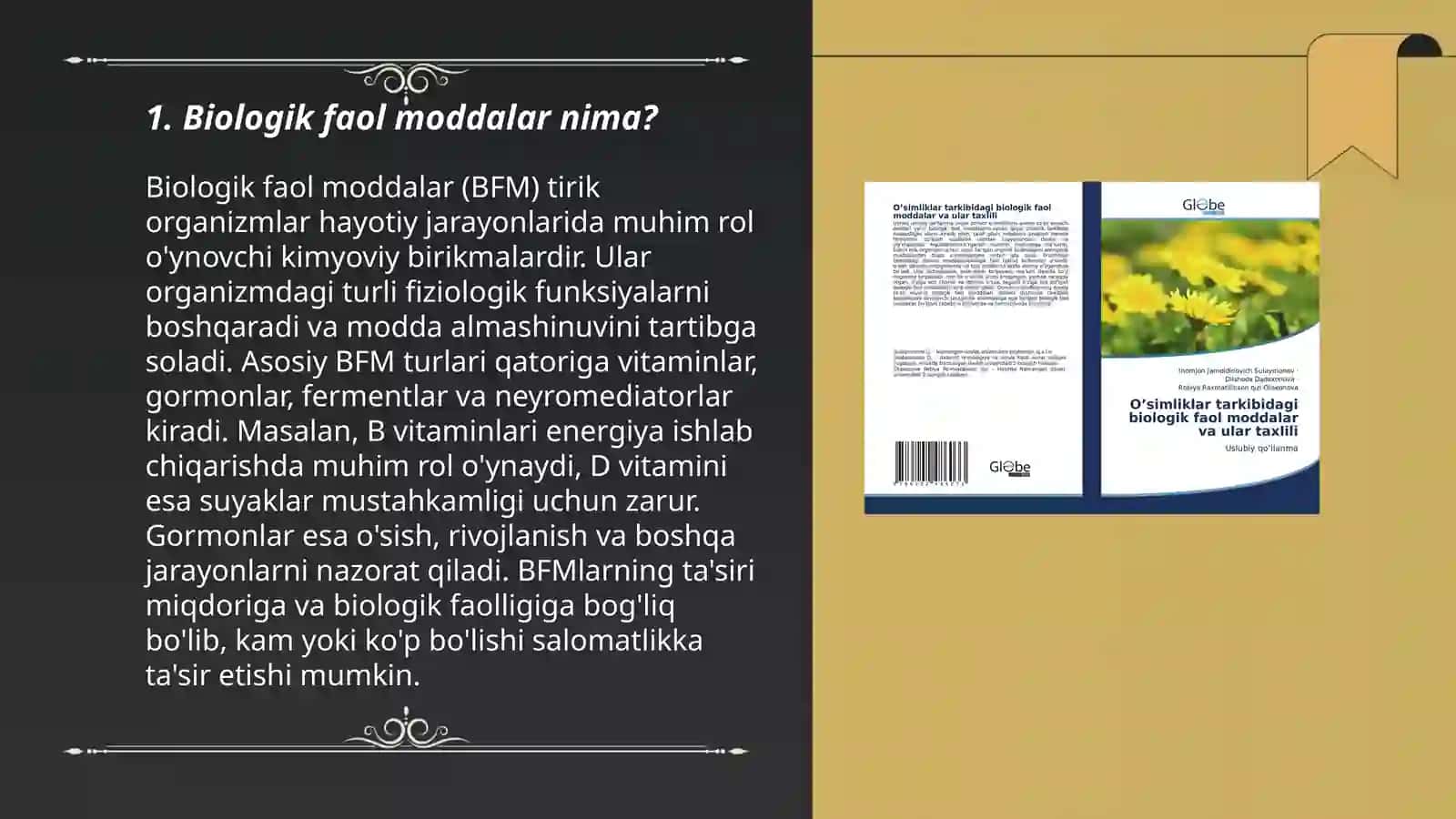 Biologik faol moddalar va ularning xususiyatlari 3