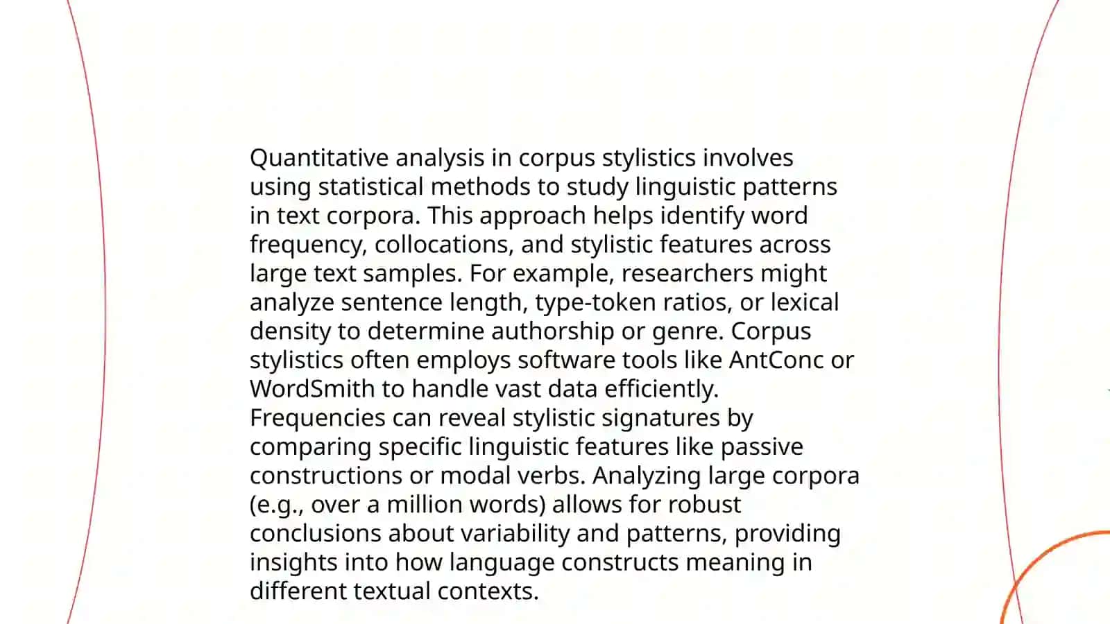 Corpus stylistics: Methods and Applications 3