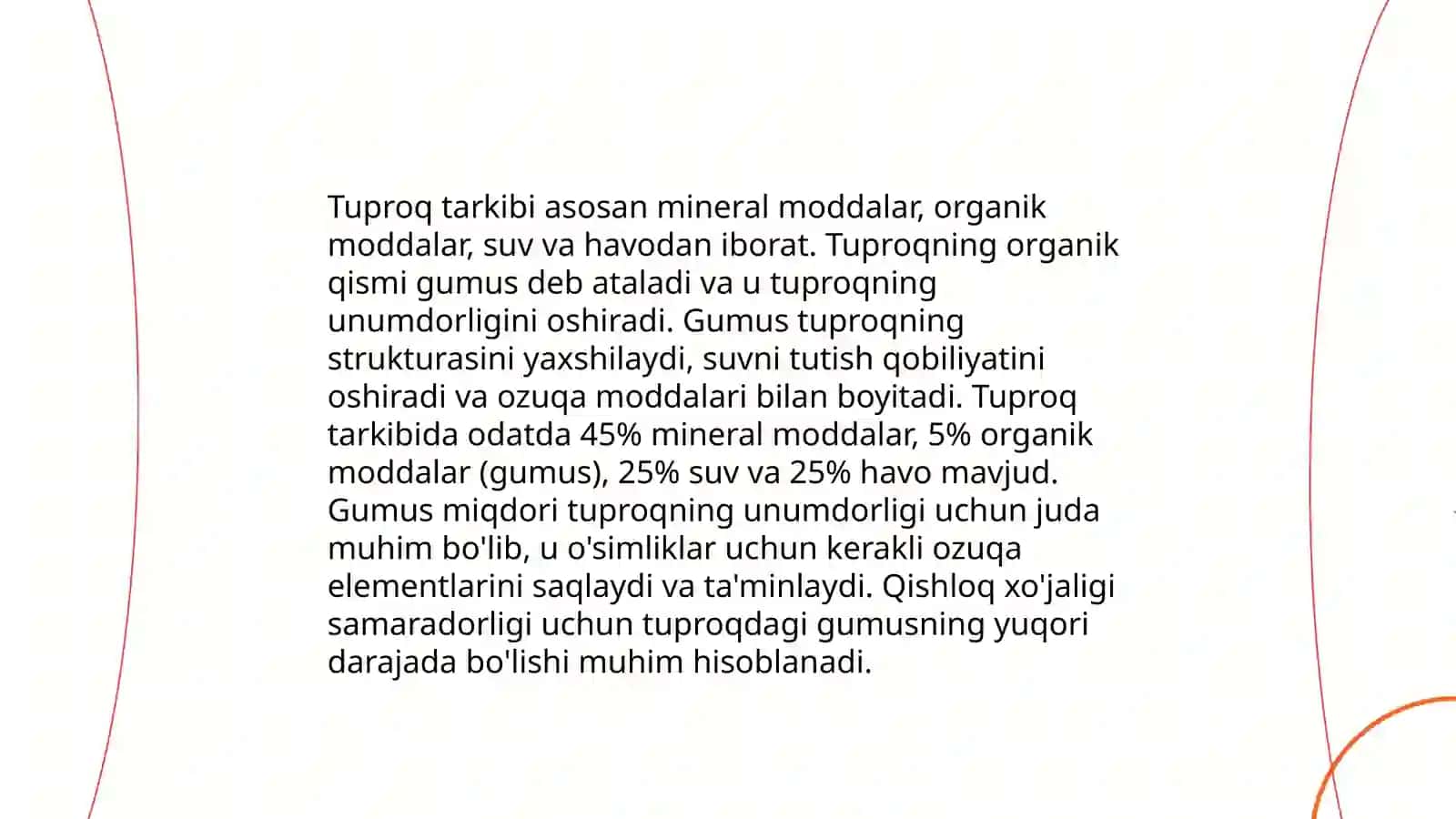 Tuproq gumusi va unumdorligi 3