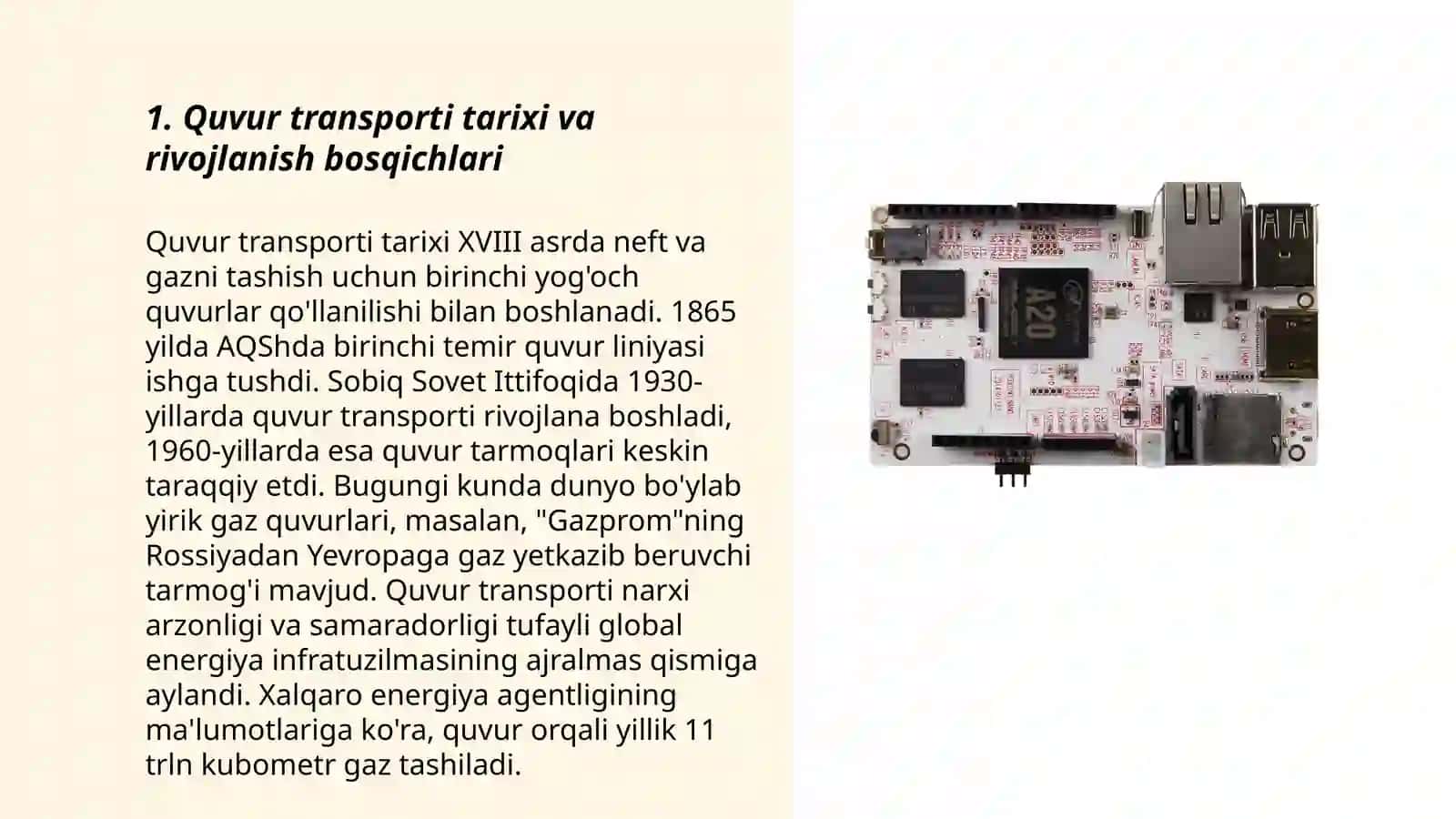Quvur transporti tasnifi yutuqlari va rivojlanish muammolari 3