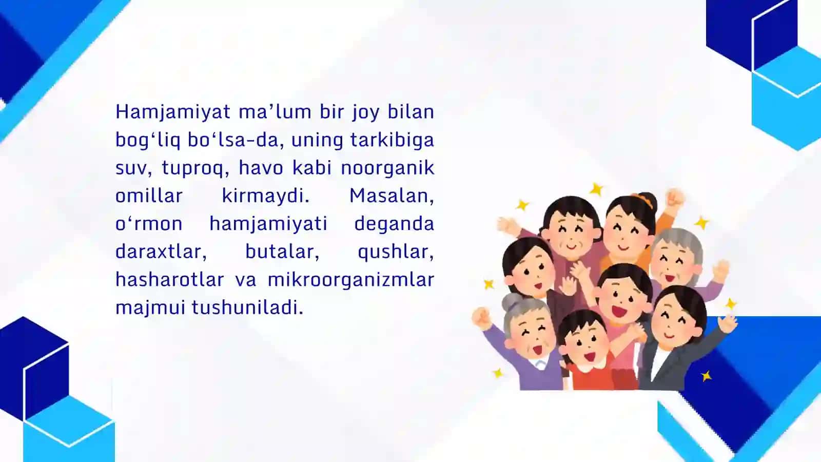 Hamjamiyat va ekosistema 3