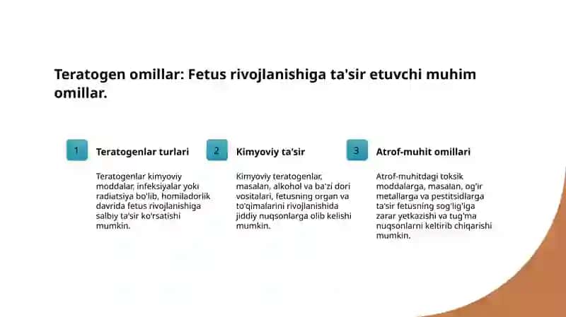 Xomilaga ta’sir etuvchi teratogen omillar 3