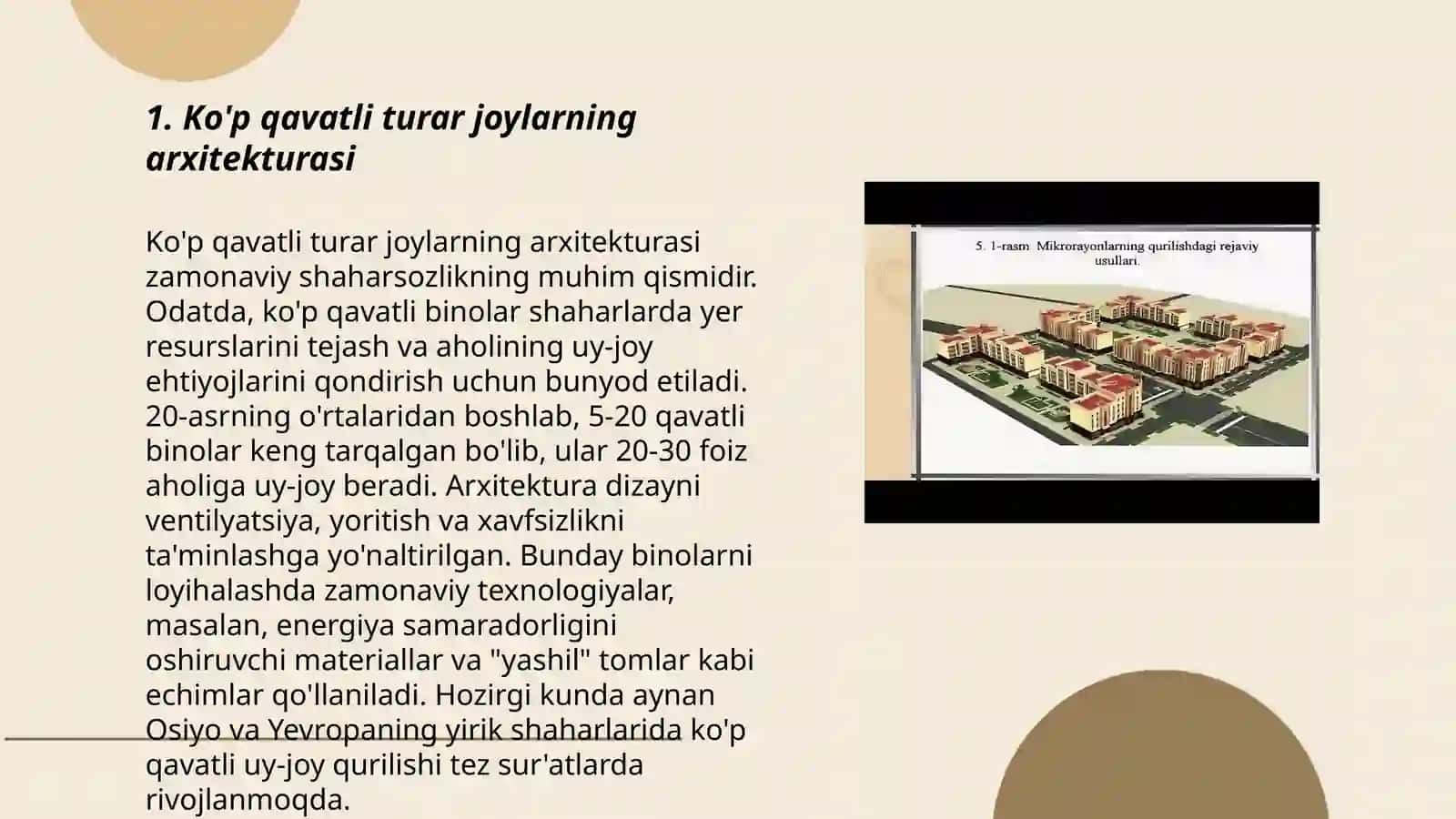 Ko'p qavatli turar joylar 3