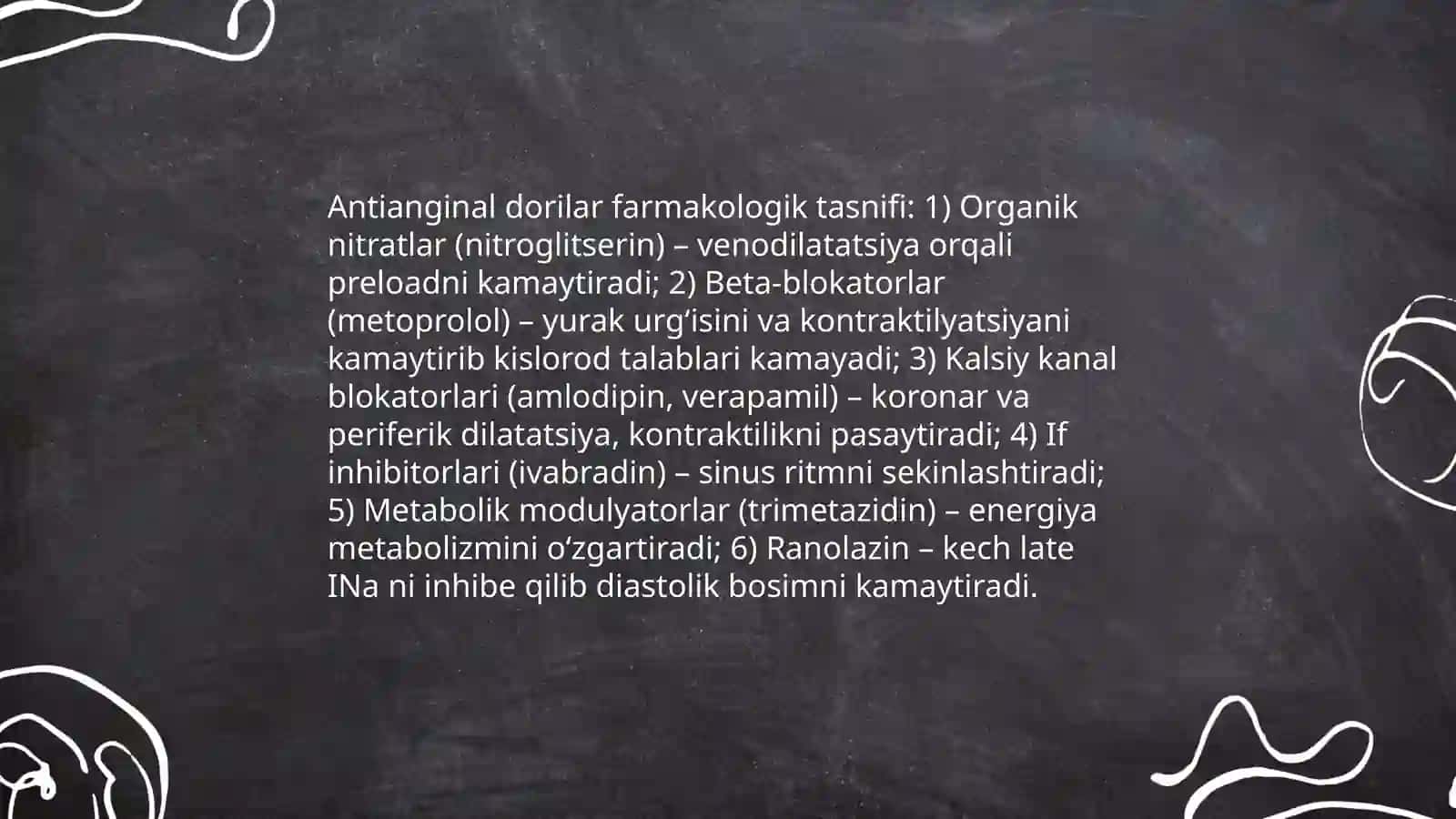 Antiangional va gipolipedemik dori vositalarini ratsional qoʻllashga klinik- formakologik yondashuv 3