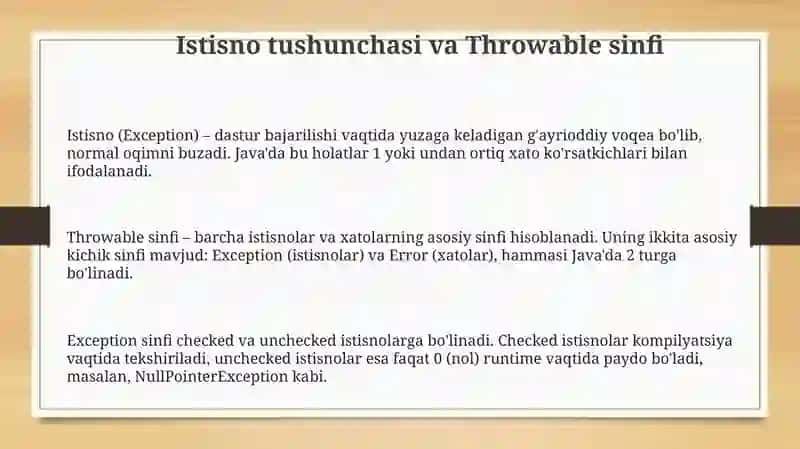 Istisnoholatlarvahodisalarniqaytaishlash 3