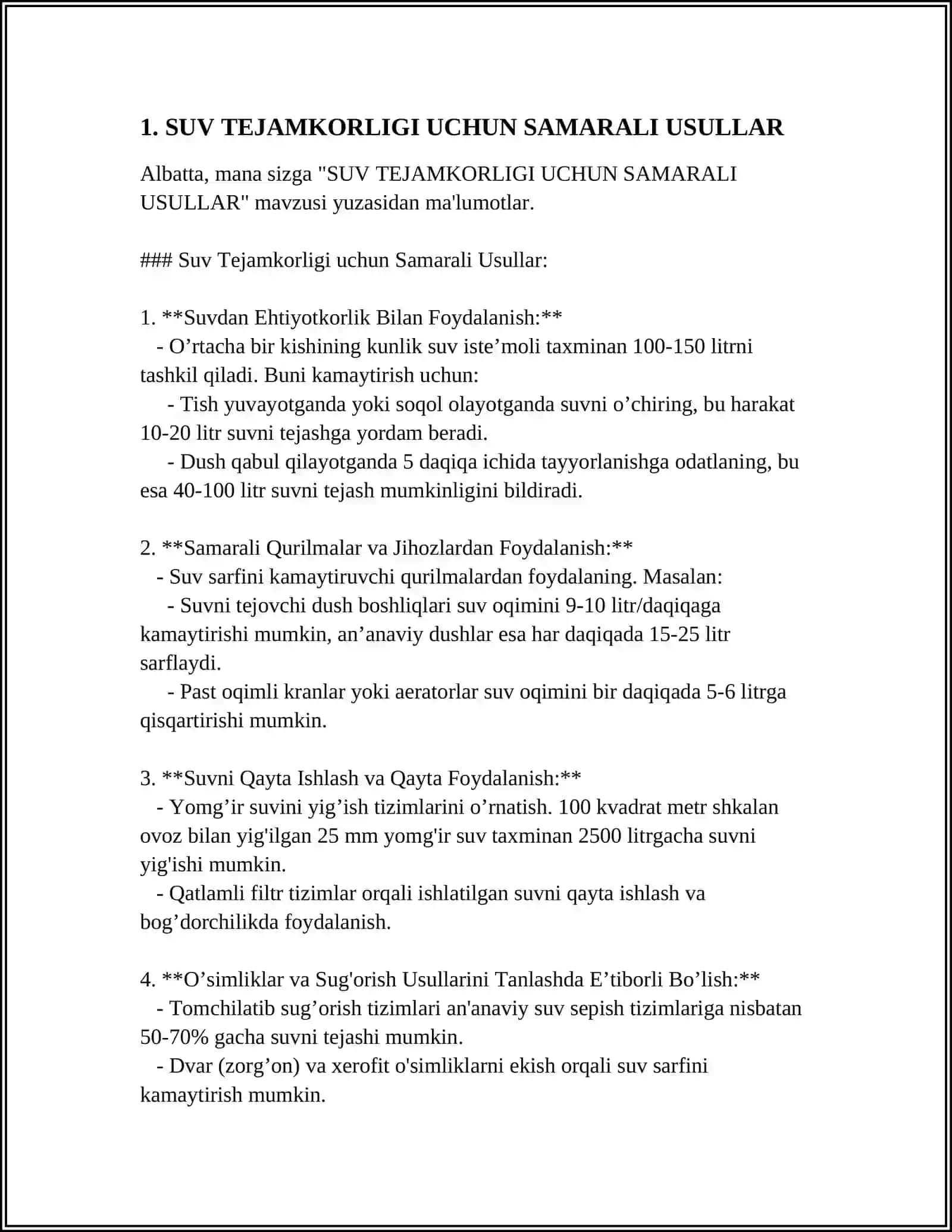 SUV TEJAMKORLIGI VA YETKAZIB BERISH 3
