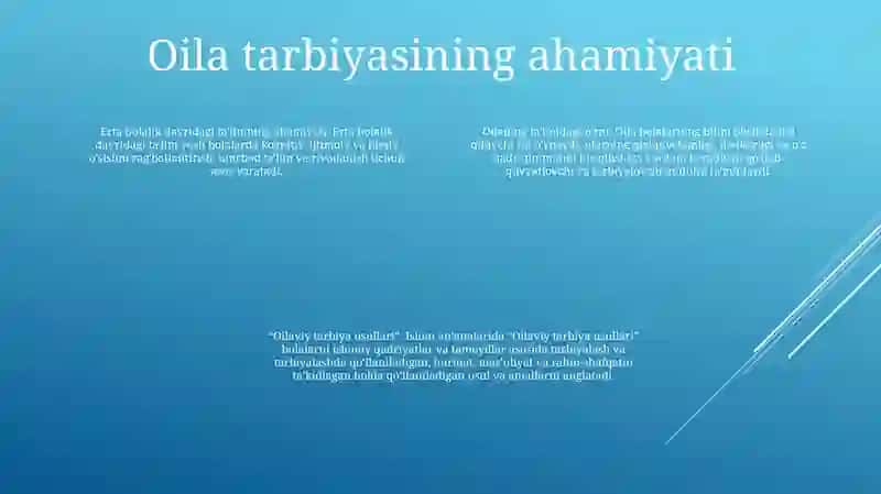 Oilaviy Tarbiya Usullari 3