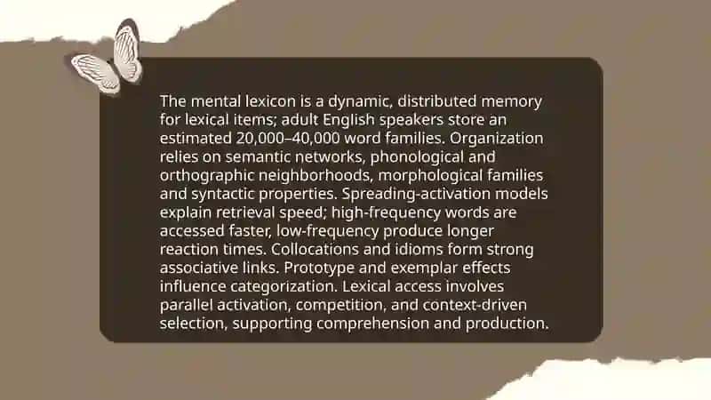 English vocabulary as a system 3