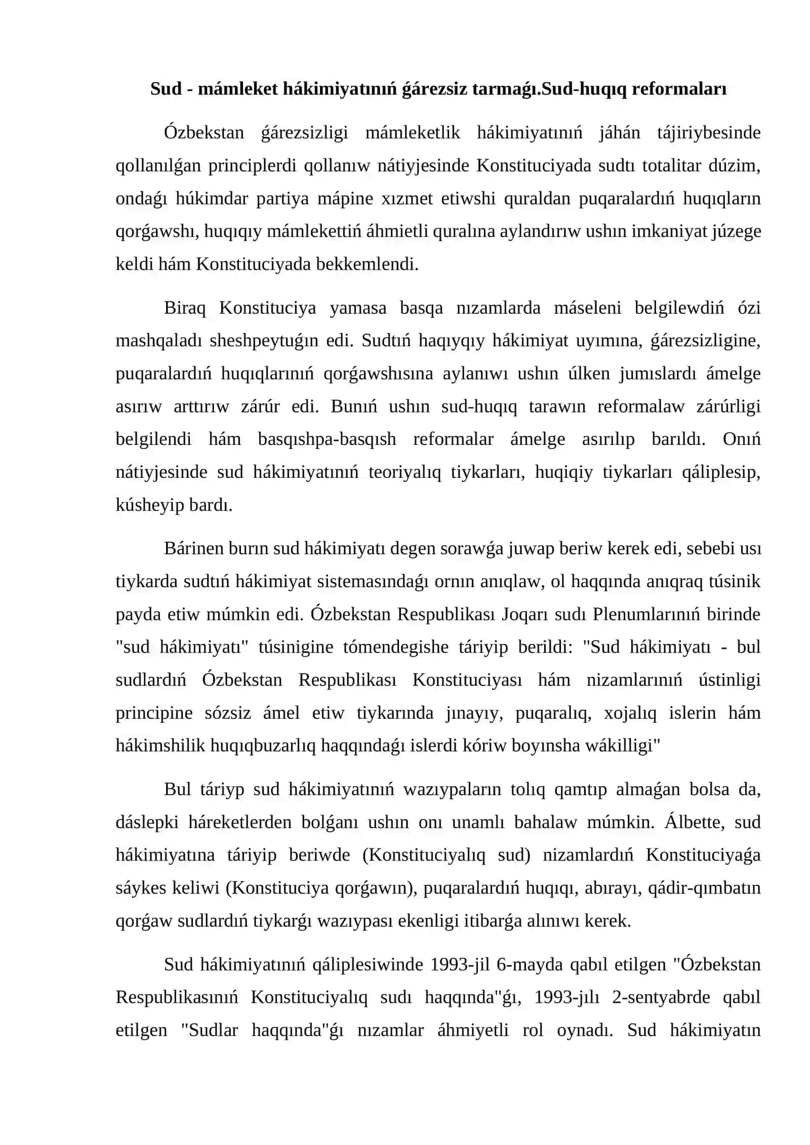Ózbekistan Respublikası sud hákimiyatı 3