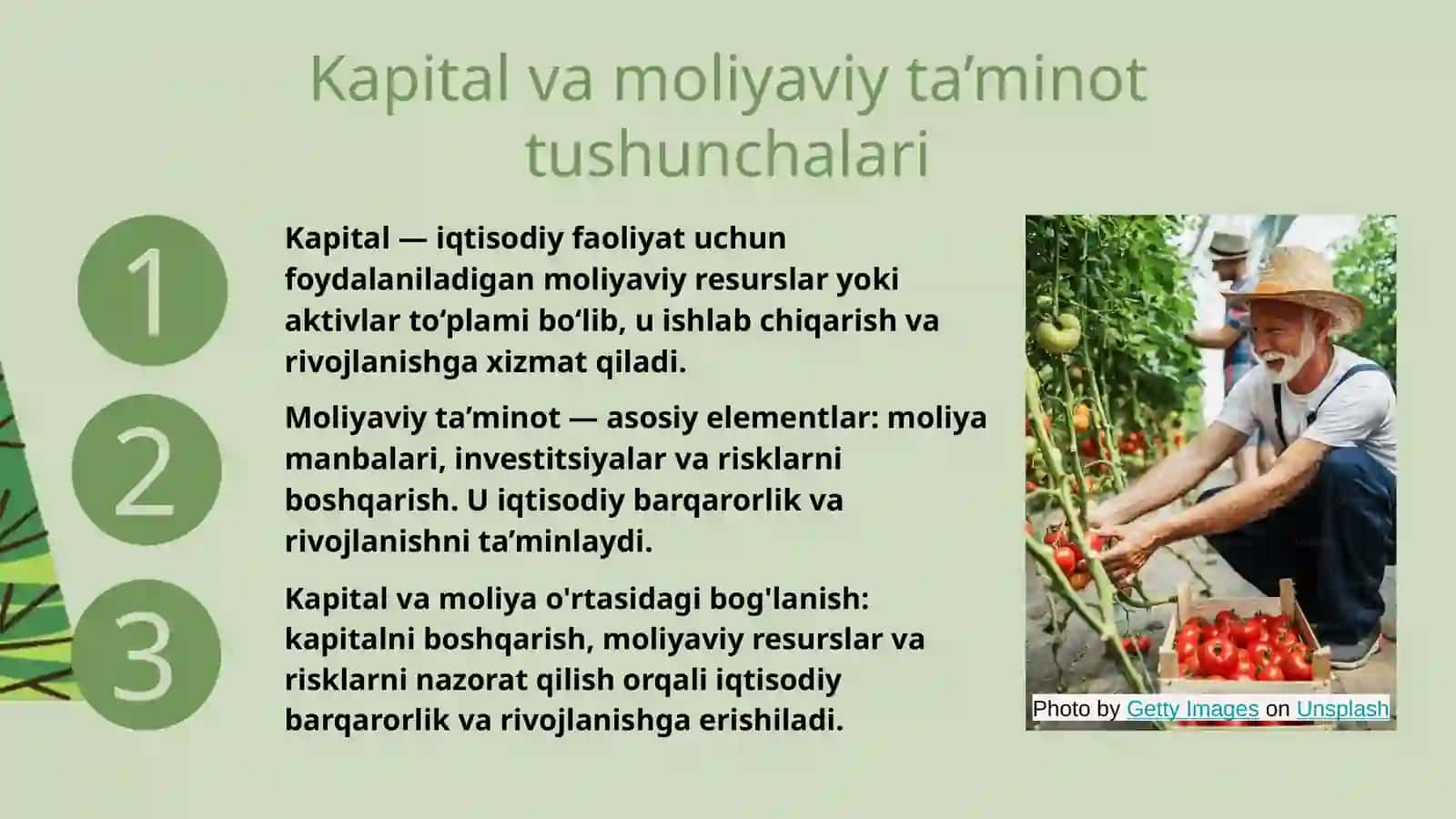 Kapitalni va moliyaviy ta’minot jarayonini boshqarish 3
