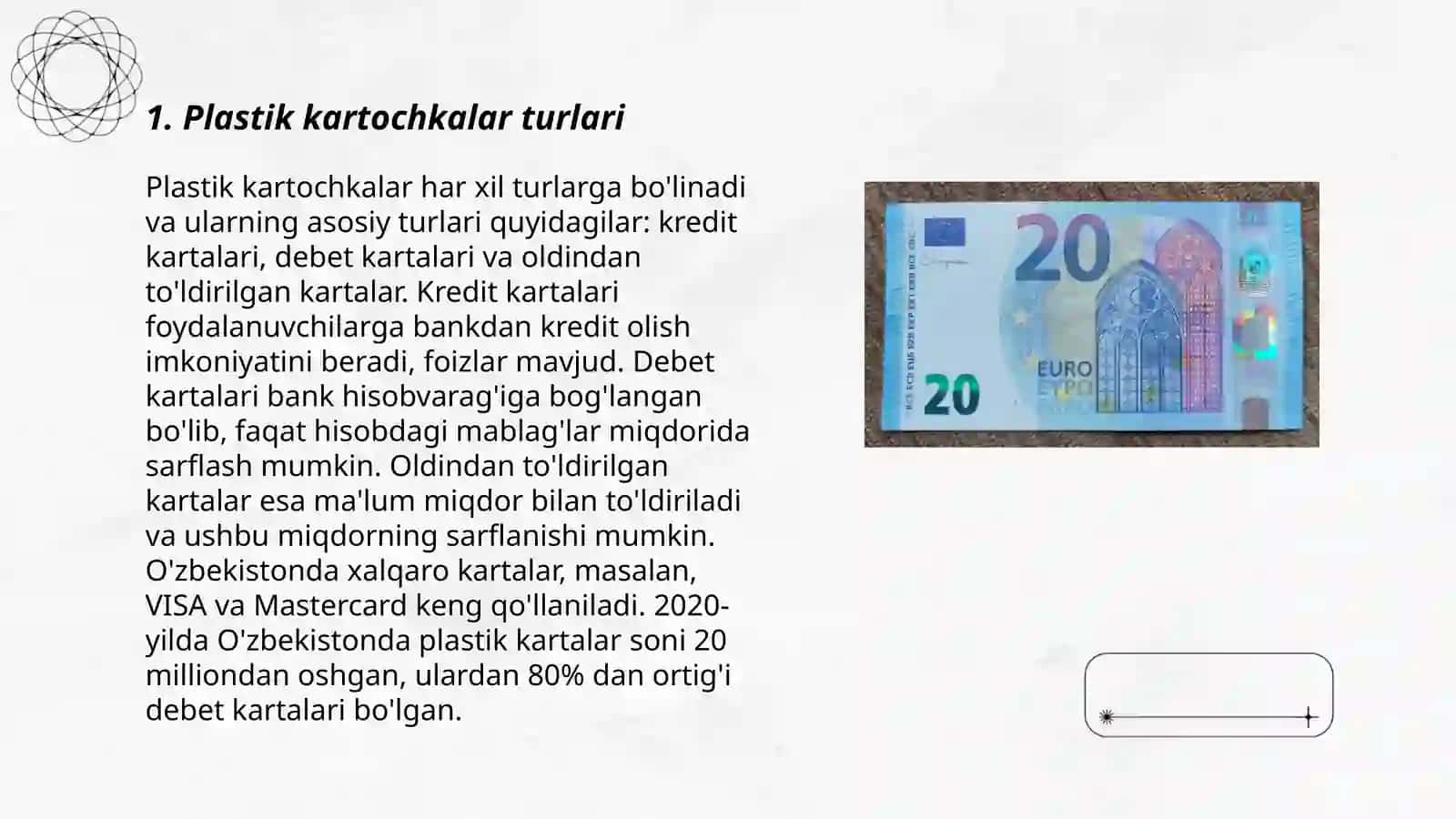 Plastik kartochkalarning turlari va ularning mohiyati 3