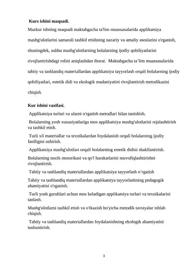 Applikatsiyaga oʻrgatishning vazifalar 3