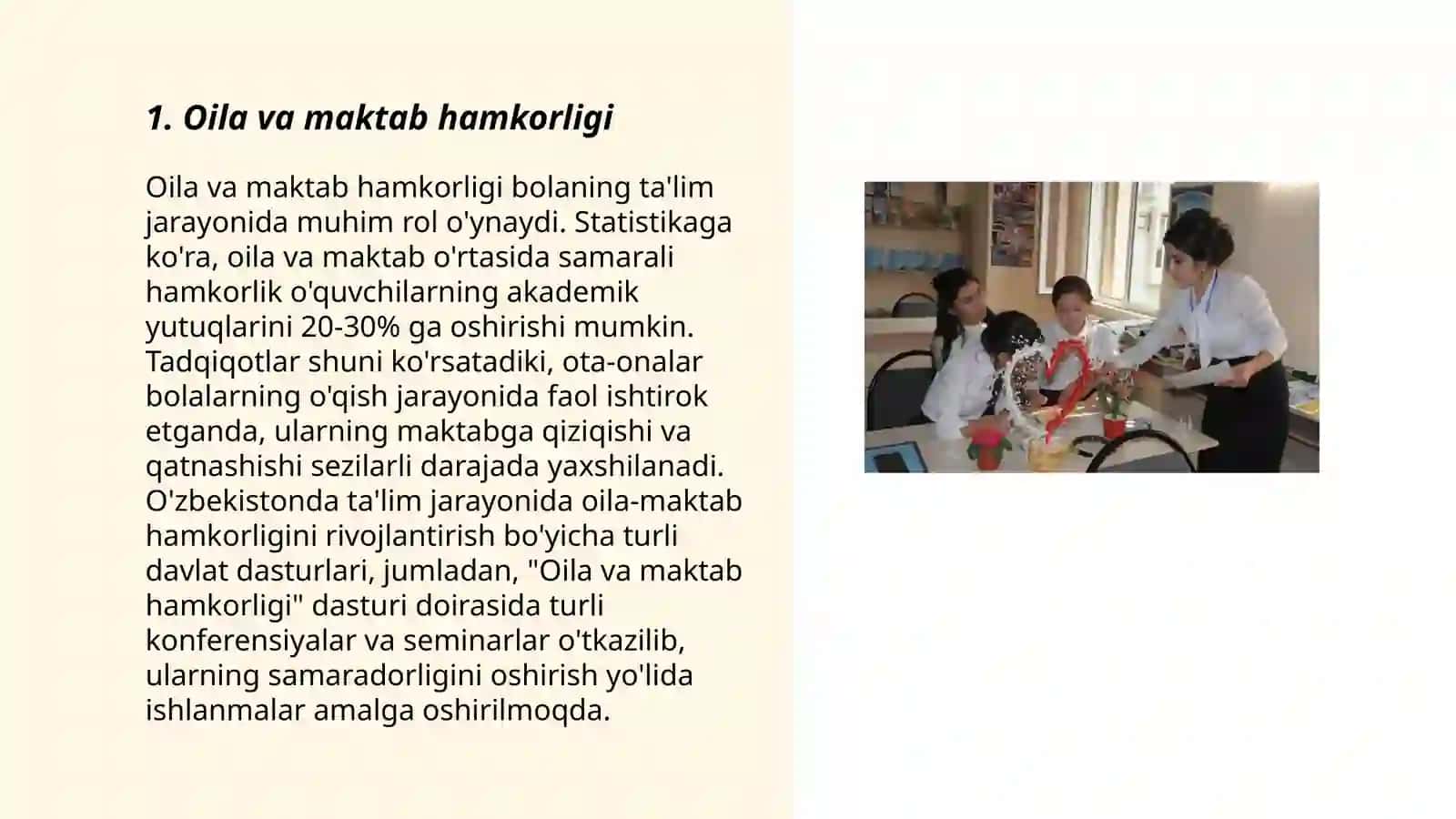 Oila va maktab hamkorligi 3