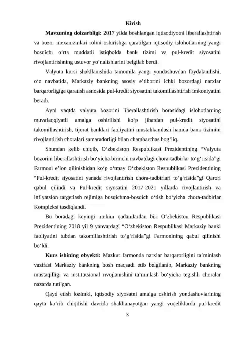Pul-kredit siyosatining mohiyati va vositalari 3