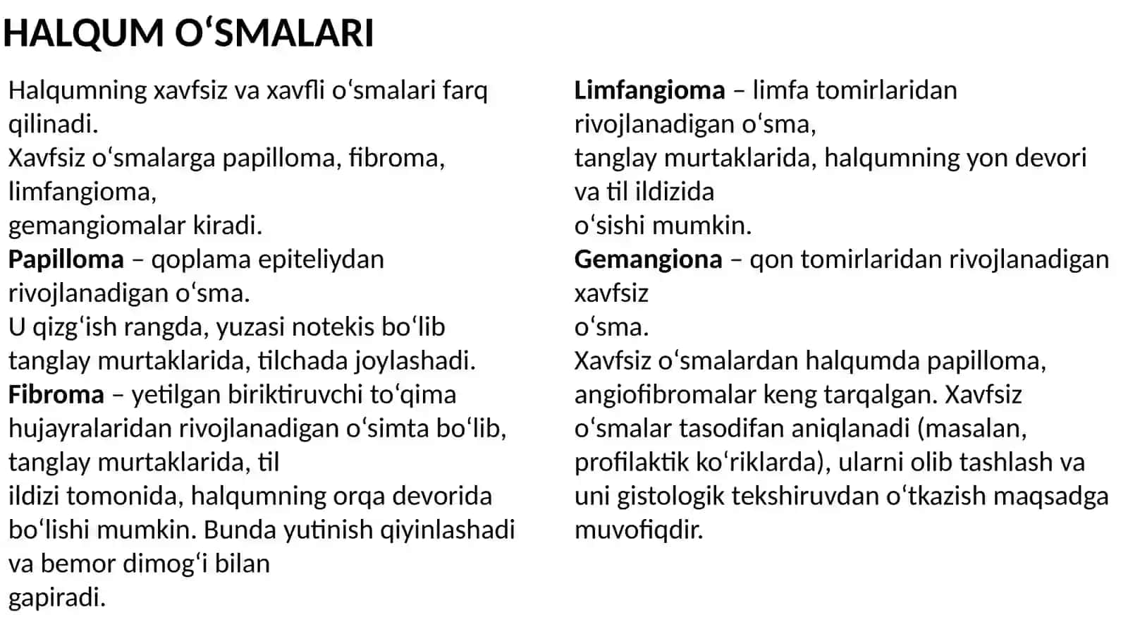 Burun-halqum o'sma kasalliklari 3