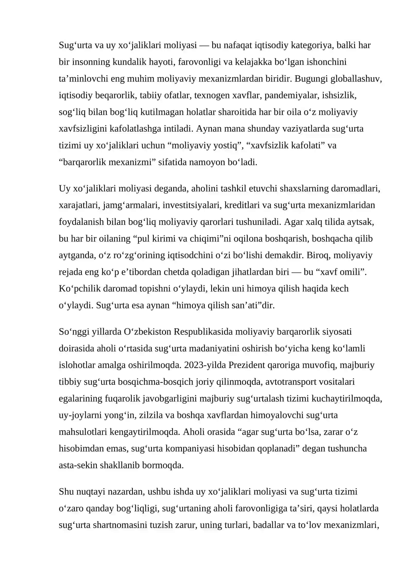 MOLIYA ASOSLARI FANI 3