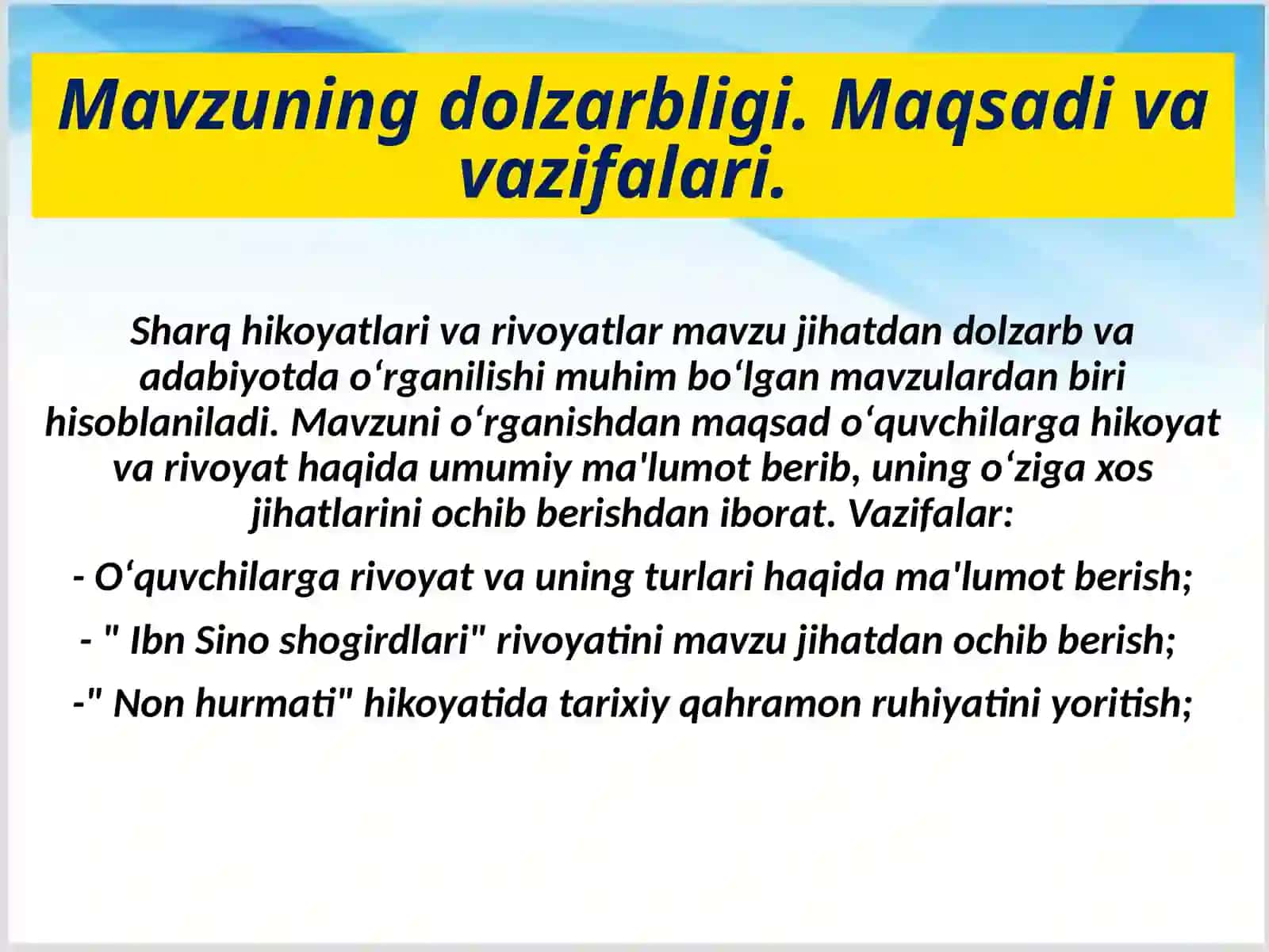Sharq hikoyat va rivoyatlari 3