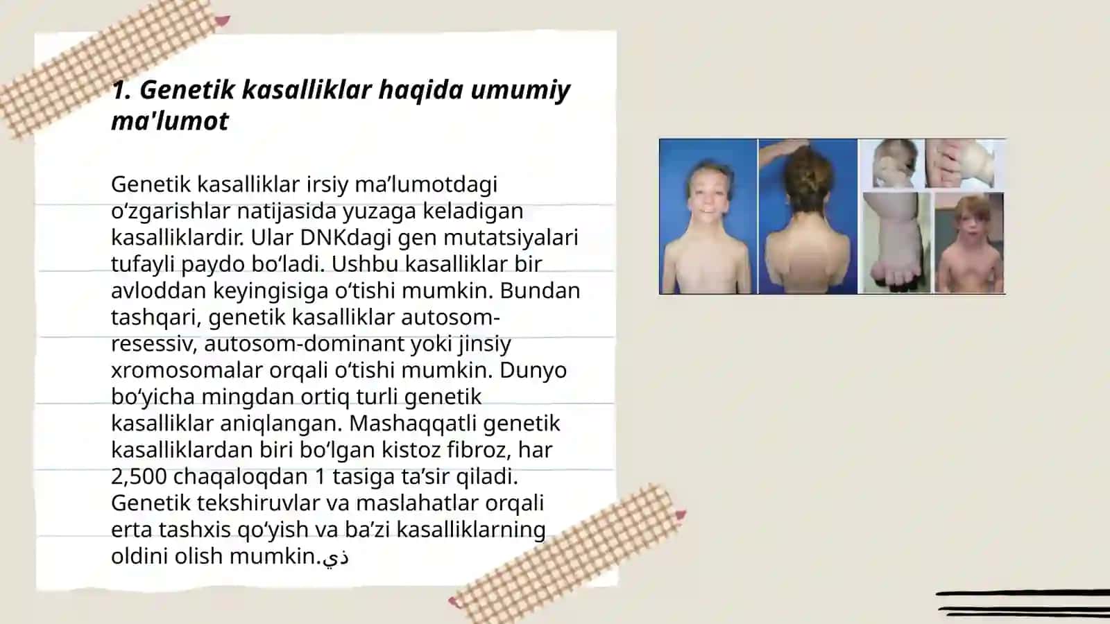 Genom kasalliklari 3