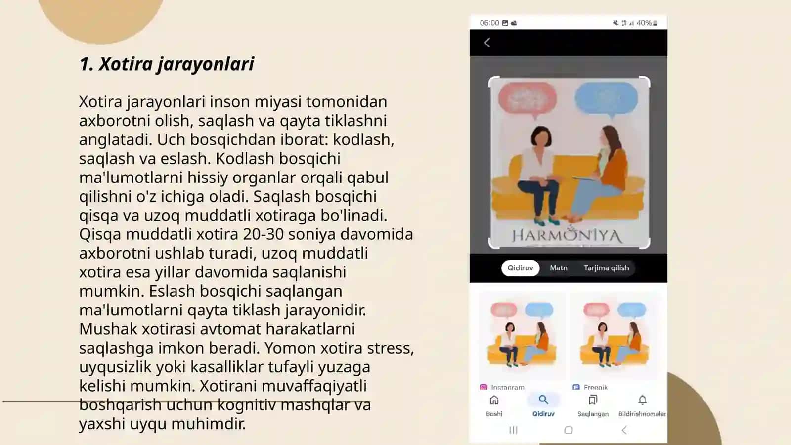 Xotira jarayonlari 3
