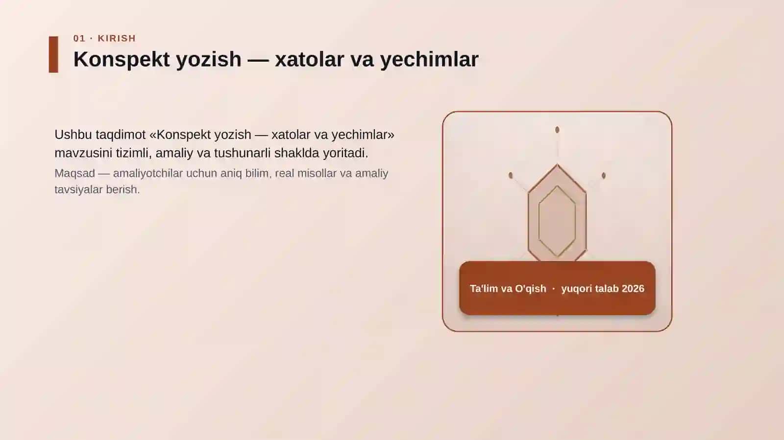 Konspekt yozish — xatolar va yechimlar 3