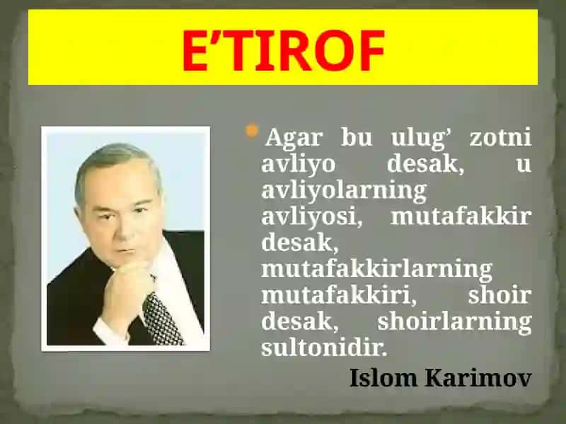 NIZOMIDDIN MIR ALISHER NAVOIY 3