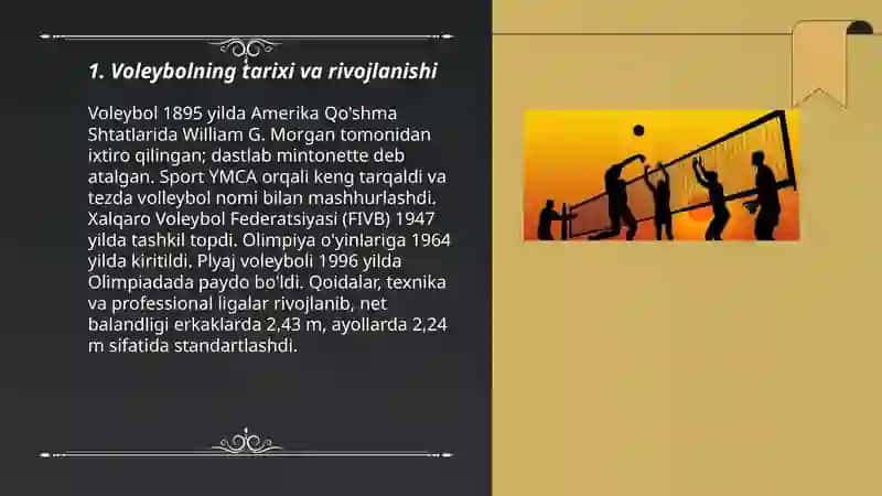 Voleybol Sport Turi Böyicha 3