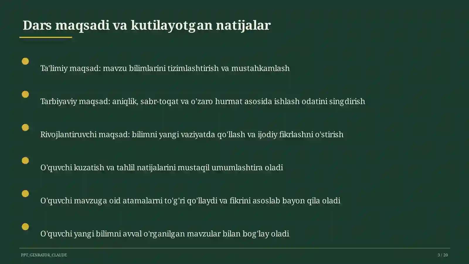 Sun'iy intellekt vositalari o'qituvchi uchun 3