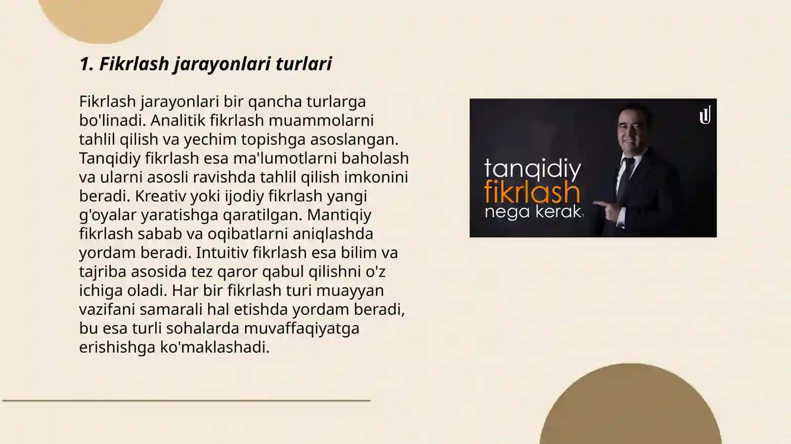 Fikrlash jarayonlari 3