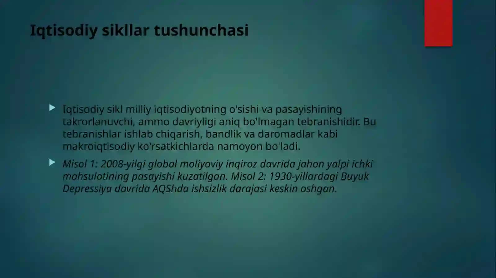 Iqtisodiyotning siklliligi va makroiqtisodiy beqarorlik 3