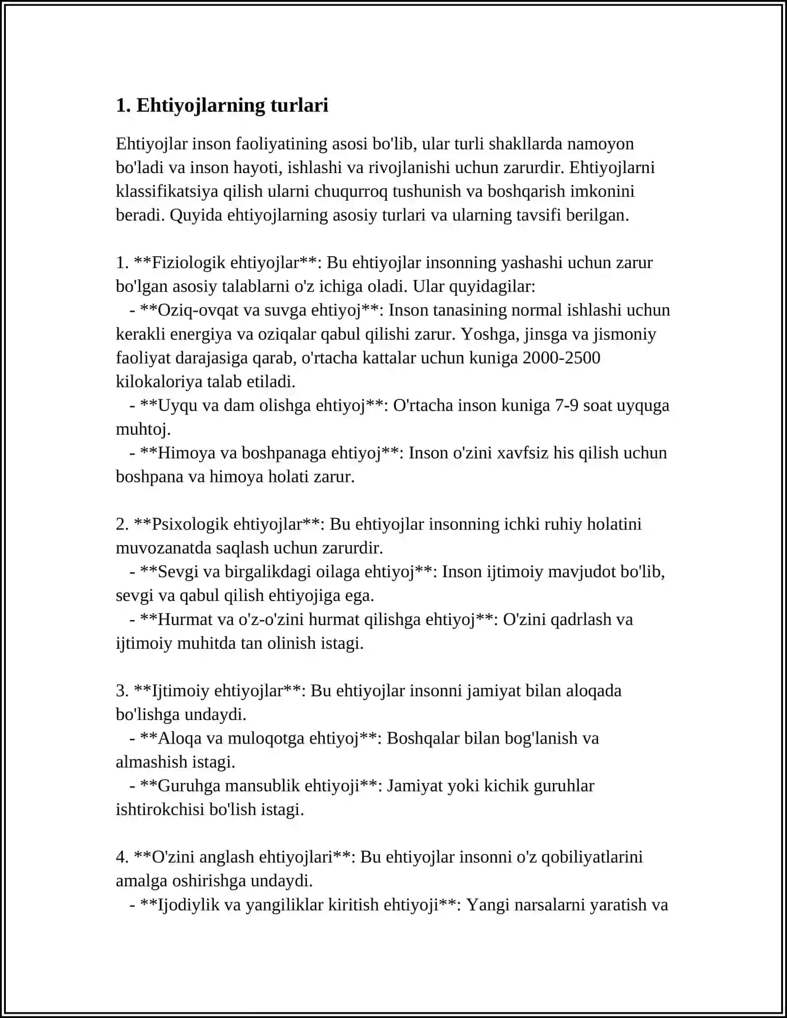 EHTIYOJLAR TASNIFI 3
