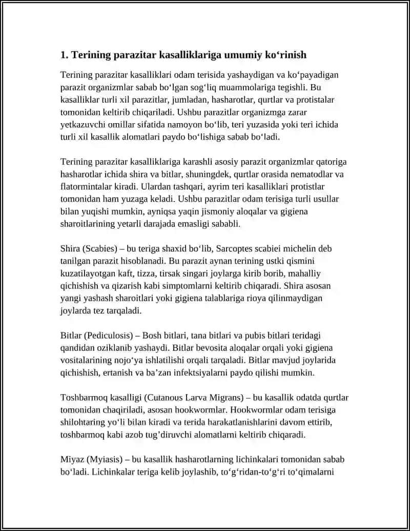 TERINING PARAZITAL KASALLIKLARI 3