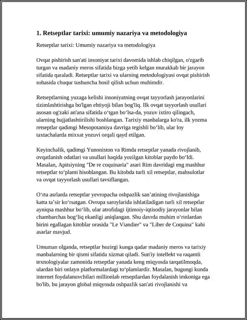 RETSEPT TARIXI 3
