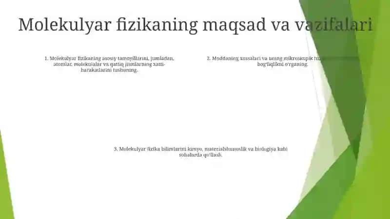 MolekulyarFizika Faniga Kirish 3