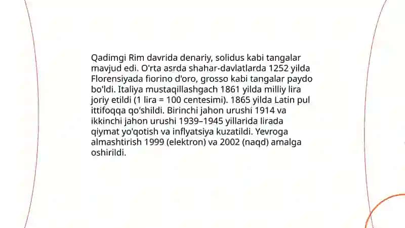 Italiya pul birligi va rivojlanishi 3