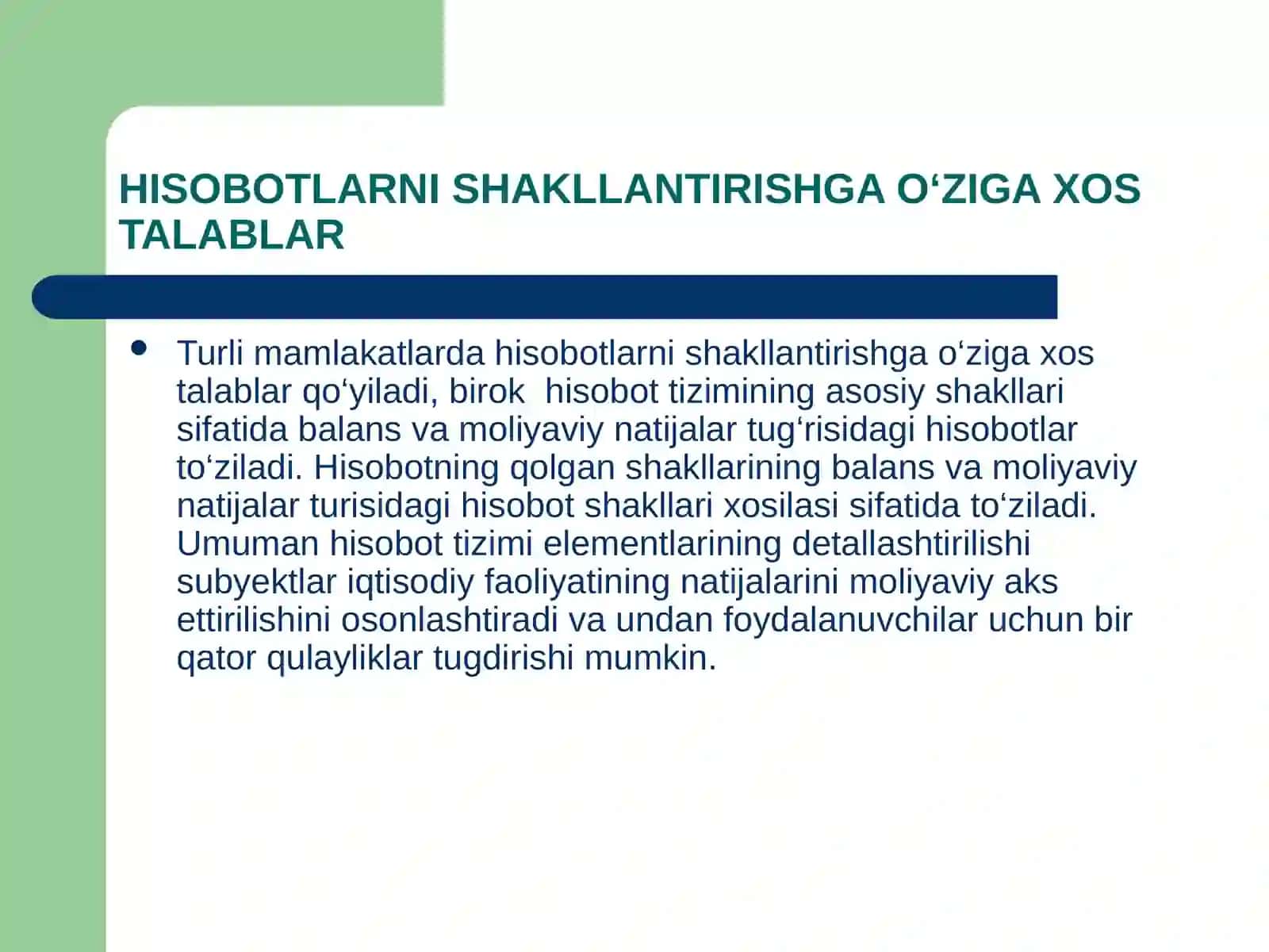 Moliyaviy hisobotlar tizimi 3