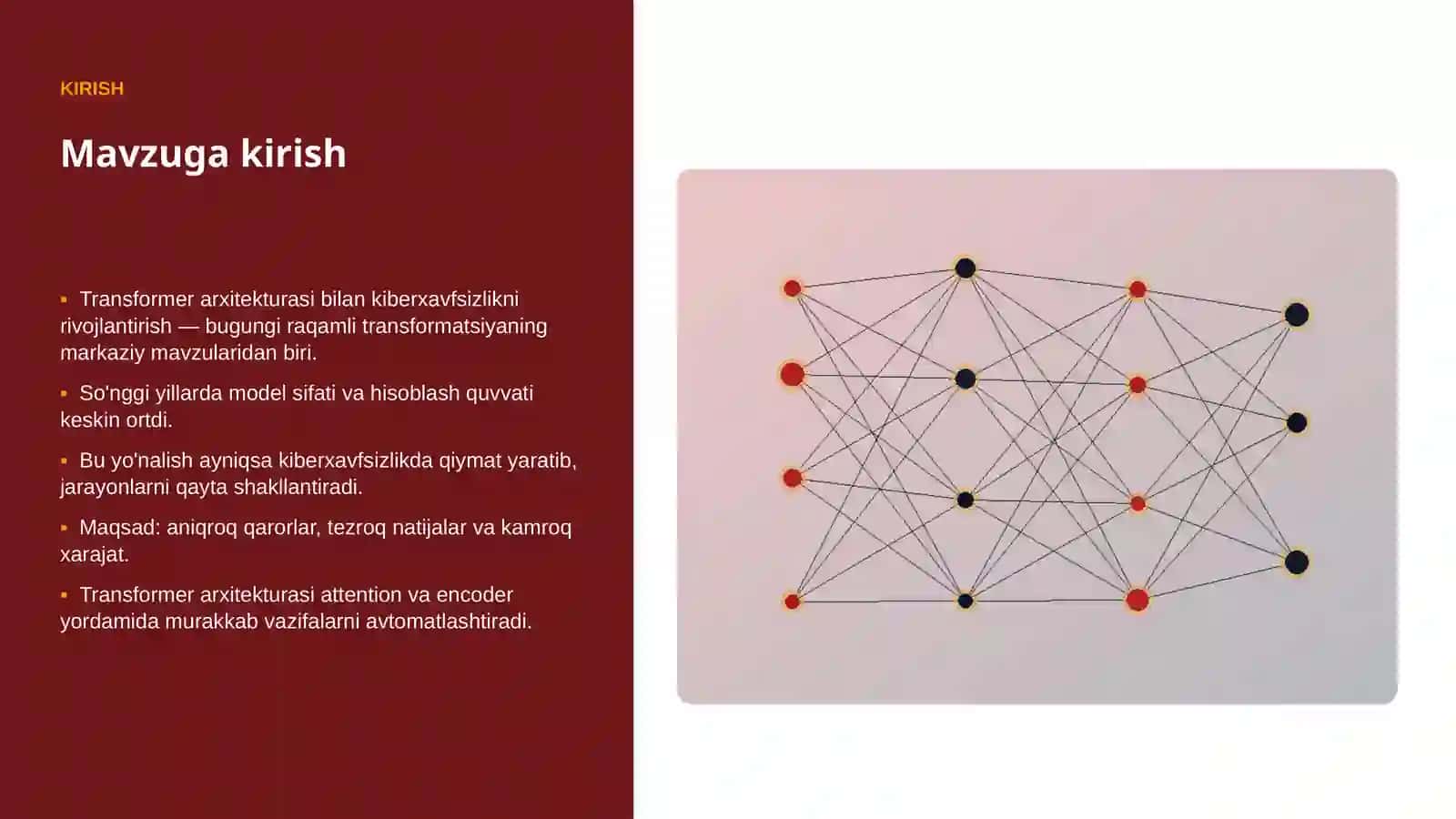 Transformer arxitekturasi bilan kiberxavfsizlikni rivojlantirish 3