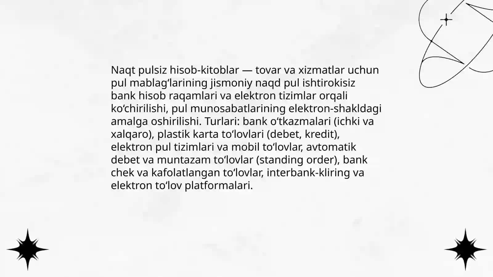 Naqt pulsiz hisob-kitoblar 3