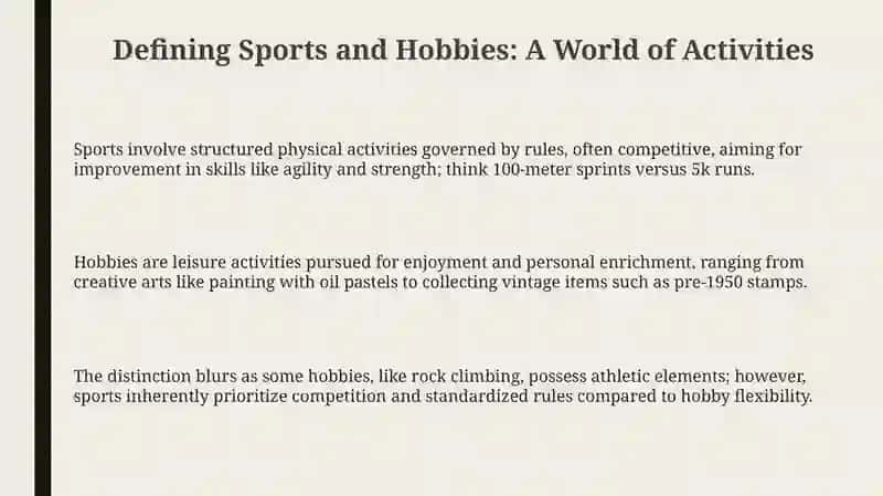 Sports and hobbies 3