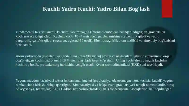 Yagona Maydon Nazariyasi 3