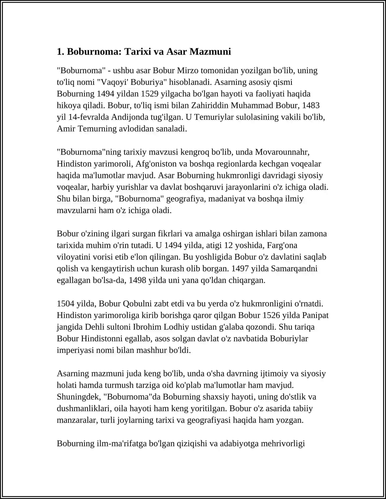 BOBURNOMA ASARINING PSIXOLOGIK TAHLILI 3