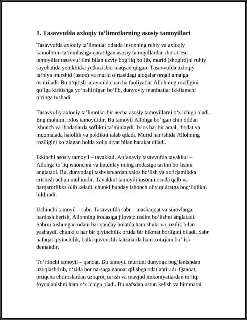 TASAVVUFDA AXLOQIY TAʼLIMOTLAR 3