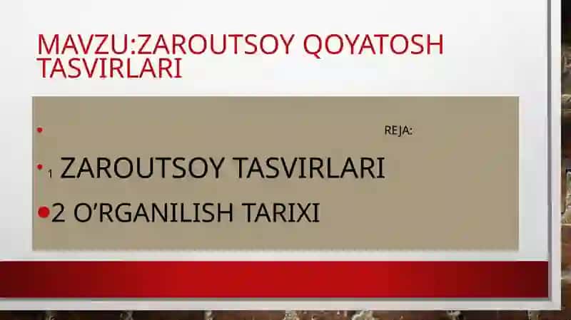 Zaroutsoy Qoyatosh Tasvirlari 3