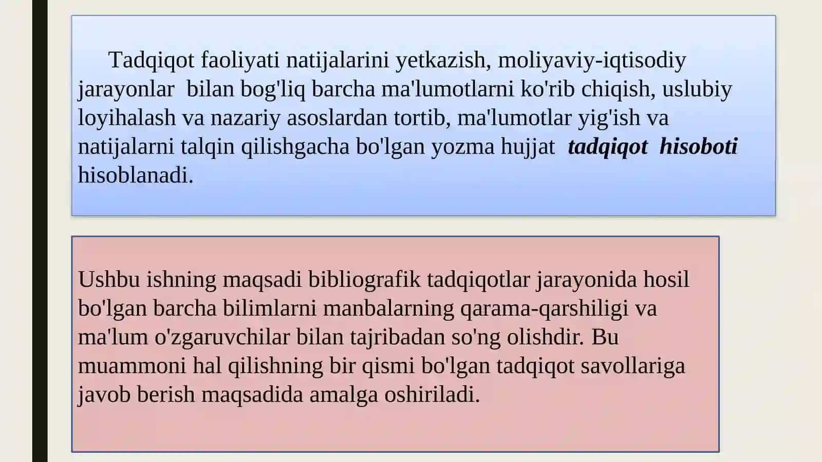 Faoliyat natijalarini taqdim qilish 3
