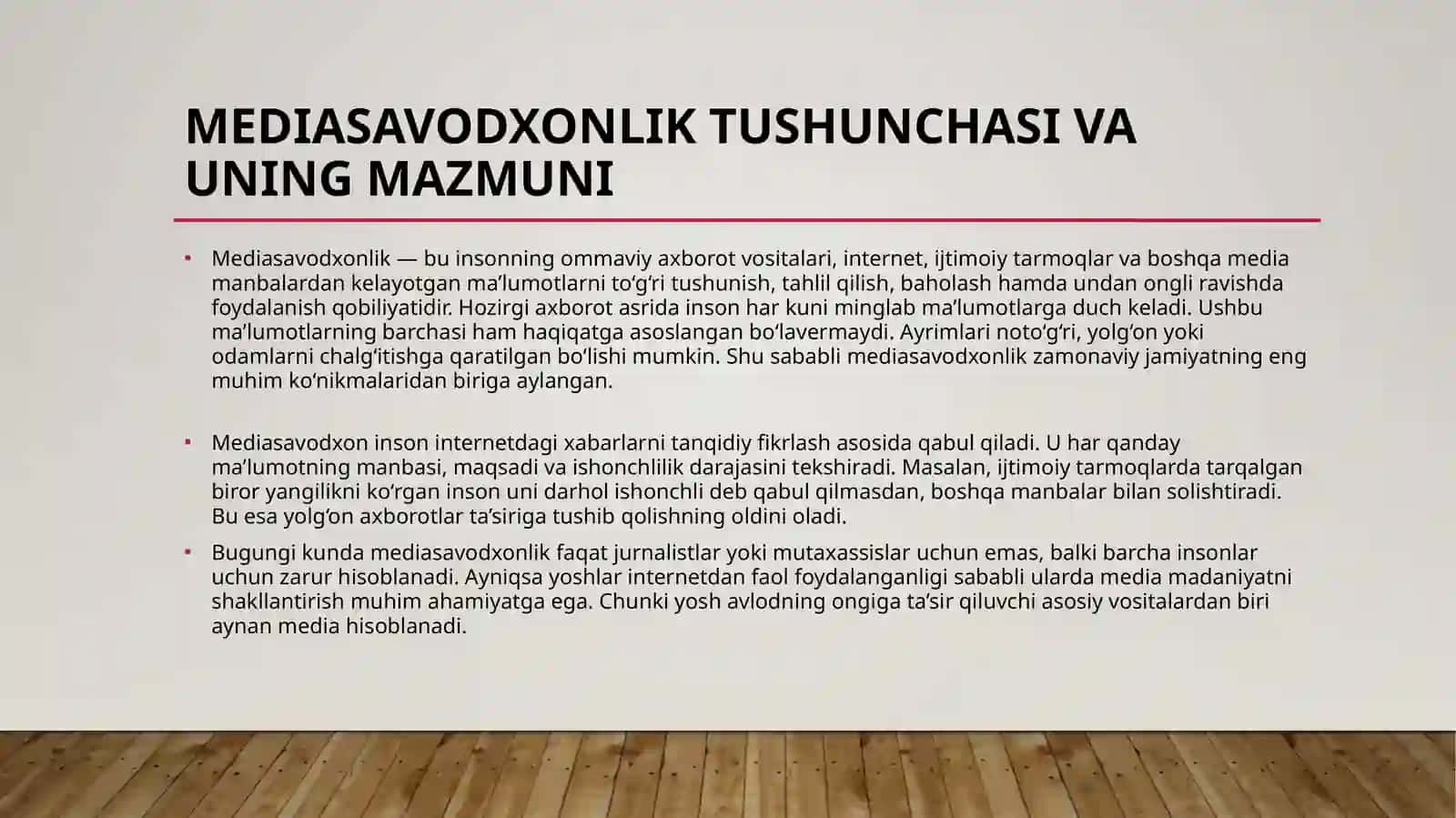 Mediasavodxonlik 3