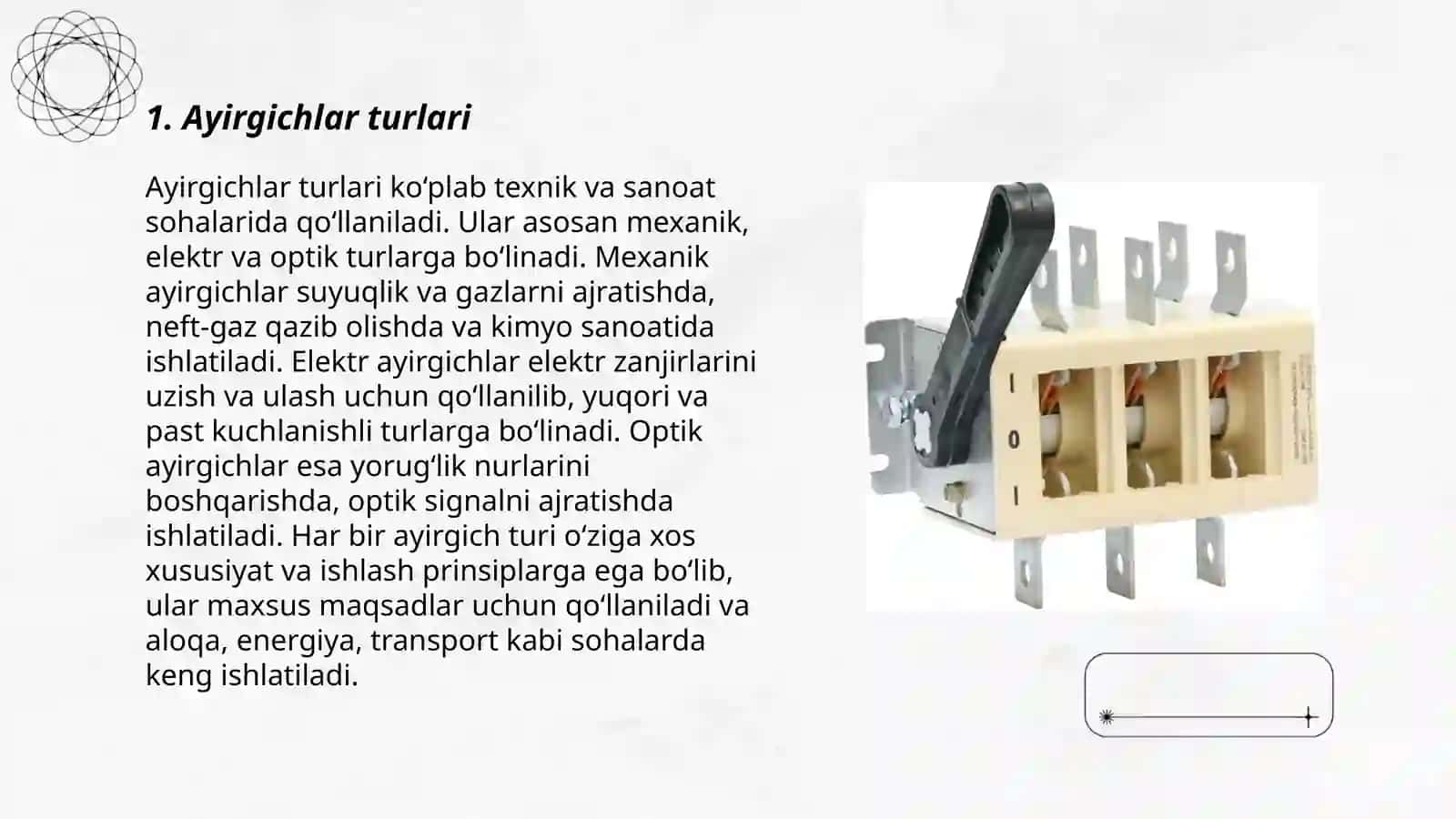 Ayirgichlarning ishlatilishi 3
