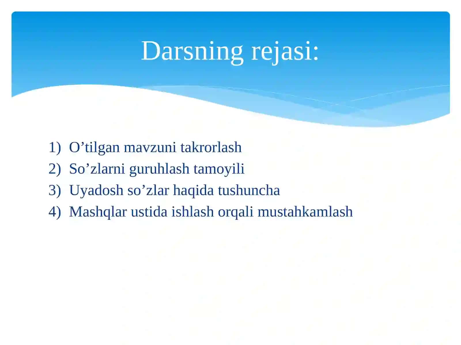 Uyadosh so’zlar 3