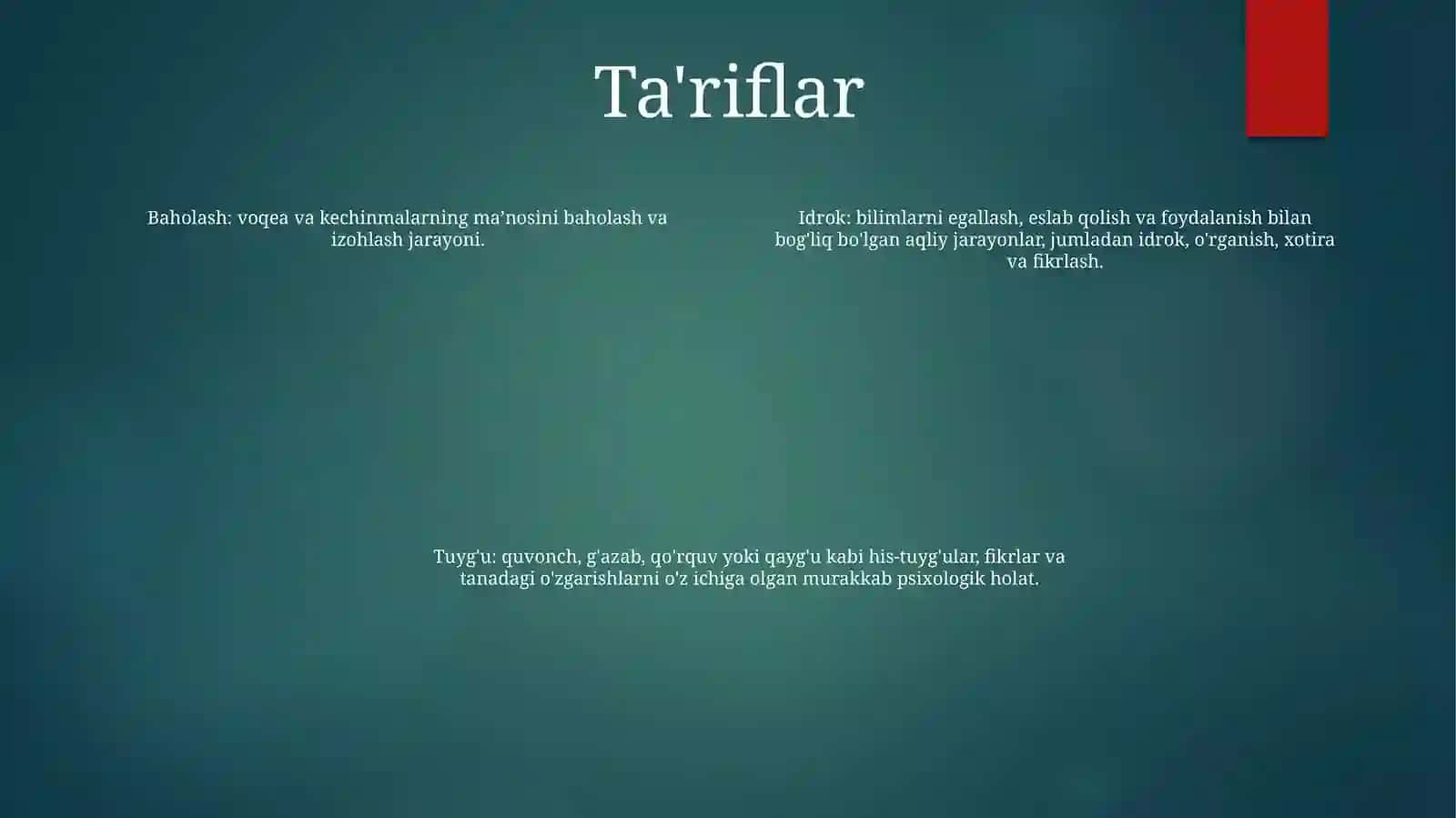 Psixologik Termenlar 3