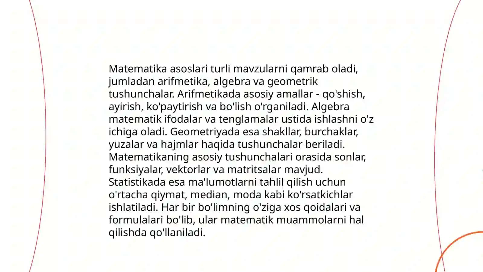 Matematika asoslari 3