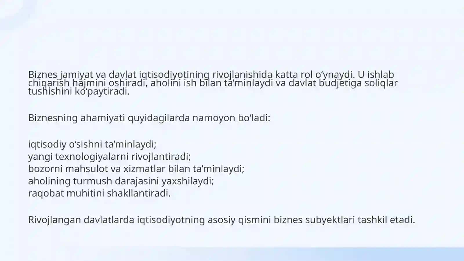 BIZNESNING TASHKILIY ASOSLARI 3